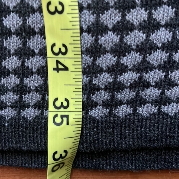 R&K women’s charcoal sweater dress with scoop neck 3/4 sleeves Size Large - Picture 6 of 6